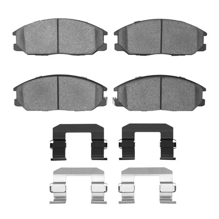 Dynamic Friction Co 3000 Semi-Metallic Brake Pads Hardware Kit, Low Dust, 100% Copper Free, 100% Asbestos-free, Front 1311-0864-01